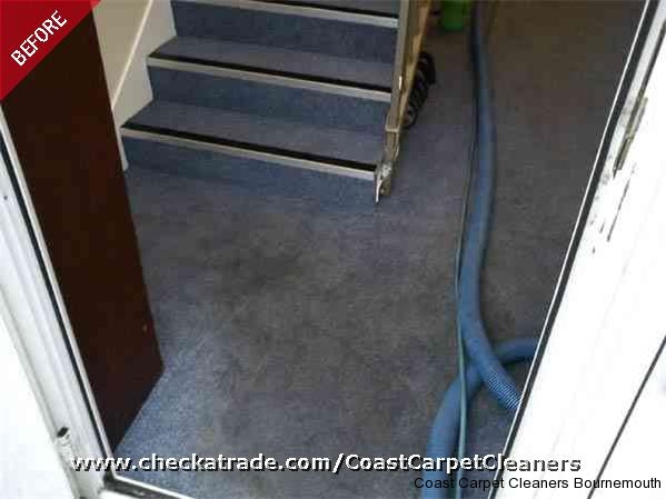 Staircase carpet clean